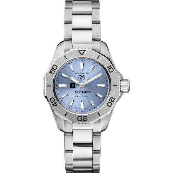 NYU Stern Women&#39;s TAG Heuer Steel Aquaracer with Blue Sunray Dial Shot #2