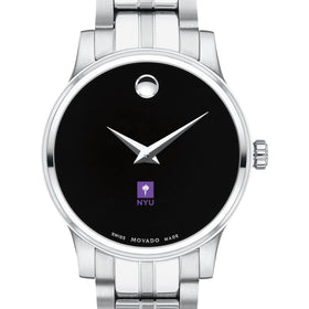 NYU Women&#39;s Movado Stainless Steel Watch with Black Dial Shot #1