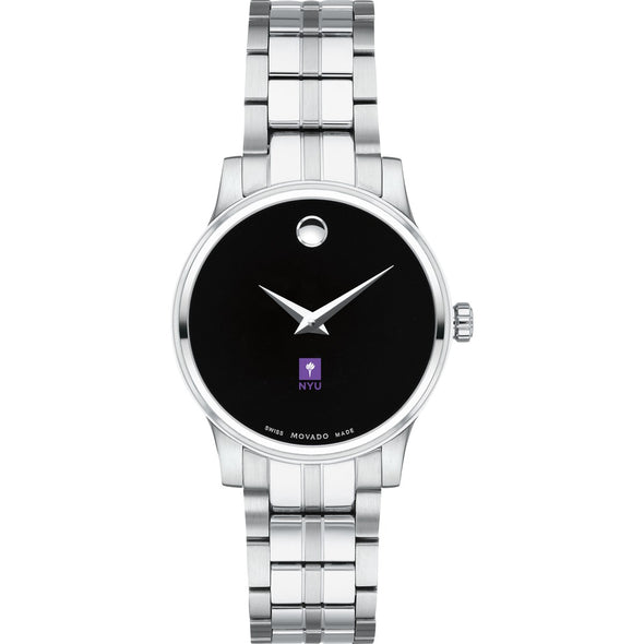 NYU Women&#39;s Movado Stainless Steel Watch with Black Dial Shot #2