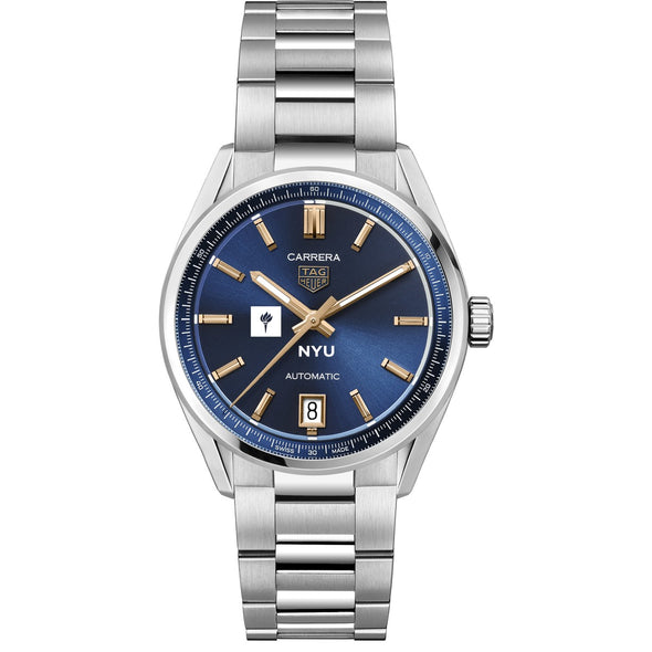 NYU Women&#39;s TAG Heuer Steel Carrera with Blue Dial Shot #2