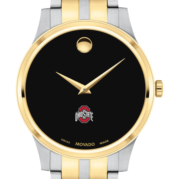 Ohio State Men&#39;s Movado Collection Two-Tone Watch with Black Dial Shot #1