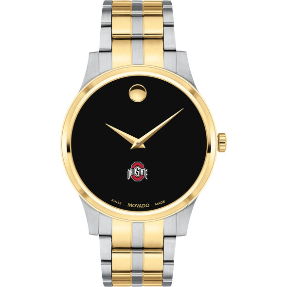 Ohio State Men&#39;s Movado Collection Two-Tone Watch with Black Dial Shot #2