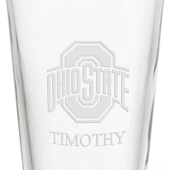 Ohio State University 16 oz Pint Glass Shot #3