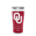 Oklahoma 20 oz. Stainless Steel Tervis Tumblers with Slider Lids - Set of 2