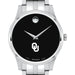 Oklahoma Men's Movado Collection Stainless Steel Watch with Black Dial