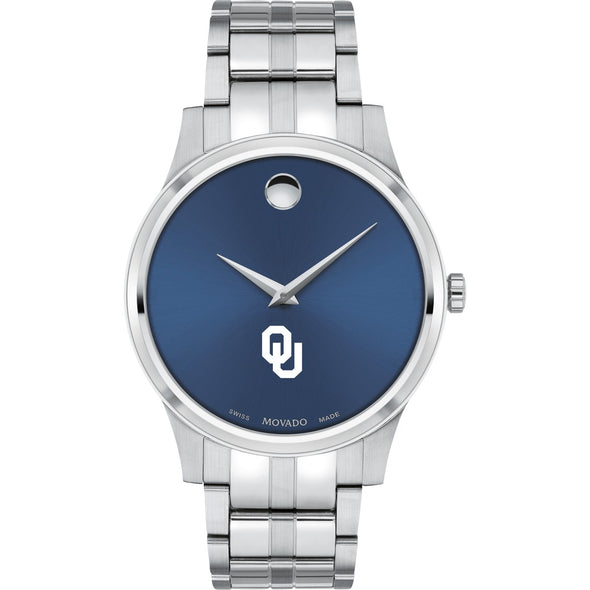 Oklahoma Men&#39;s Movado Collection Stainless Steel Watch with Blue Dial Shot #2