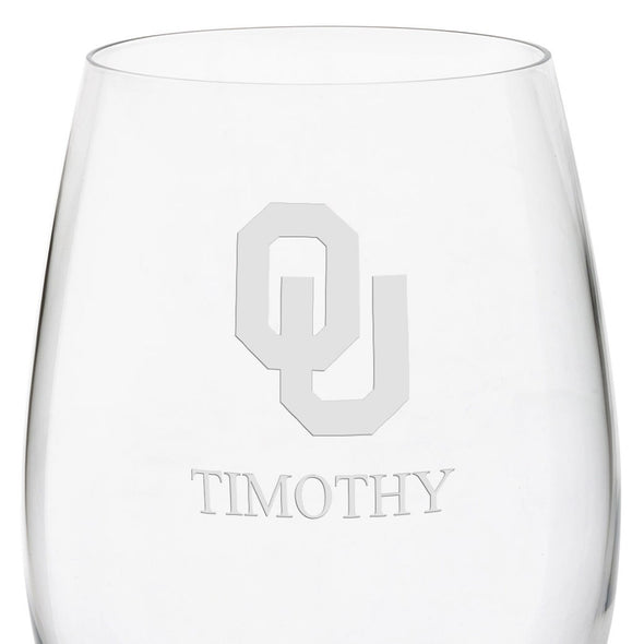 Oklahoma Red Wine Glasses Shot #3