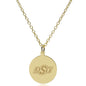 Oklahoma State 18K Gold Pendant & Chain Shot #2