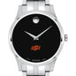 Oklahoma State Men's Movado Collection Stainless Steel Watch with Black Dial Shot #1