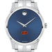 Oklahoma State Men's Movado Collection Stainless Steel Watch with Blue Dial