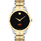 Oklahoma State Men's Movado Collection Two-Tone Watch with Black Dial Shot #2