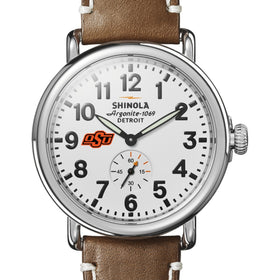 Oklahoma State Shinola Watch, The Runwell 41 mm White Dial Shot #1