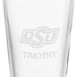 Oklahoma State University 16 oz Pint Glass Shot #3