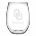 Oklahoma Stemless Wine Glasses Made in the USA