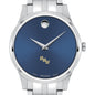 Oral Roberts Men's Movado Collection Stainless Steel Watch with Blue Dial Shot #1