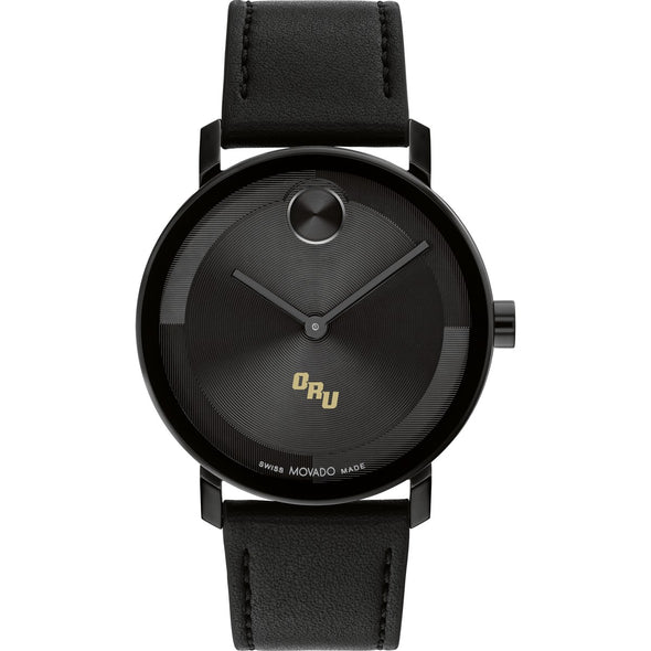 Oral Roberts University Men&#39;s Movado BOLD with Black Leather Strap Shot #2