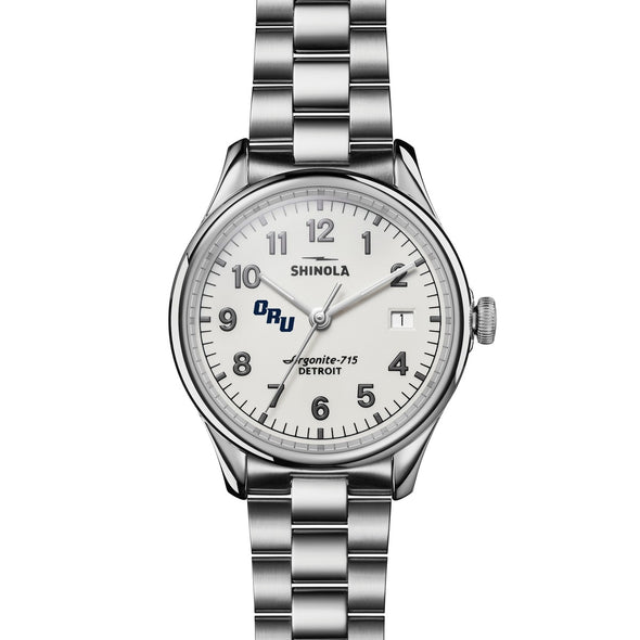 Oral Roberts University Shinola Watch, The Vinton 38 mm Alabaster Dial at M.LaHart &amp; Co. Shot #2