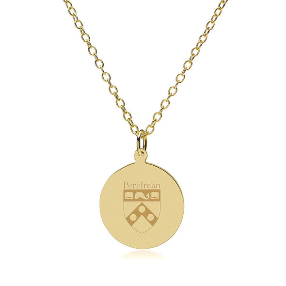 Penn Med 14K Gold Pendant &amp; Chain Shot #2