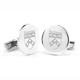 Penn Med Cufflinks in Sterling Silver Shot #1