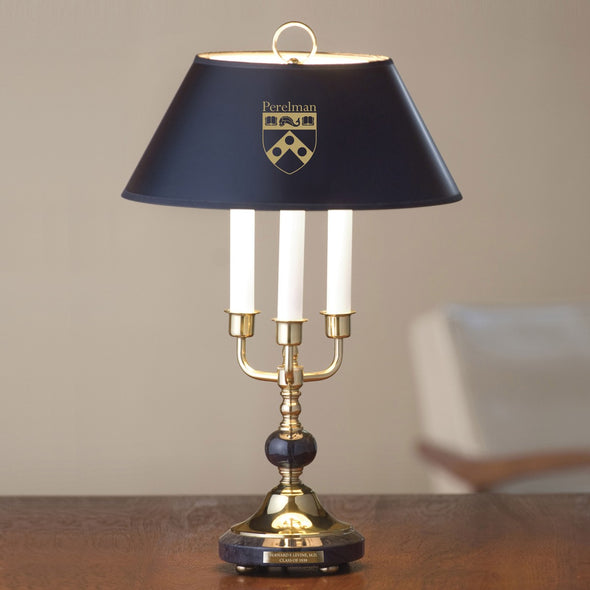 Penn Med Lamp in Brass &amp; Marble Shot #1