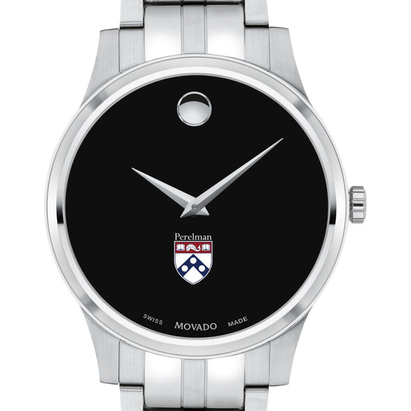 Penn Med Men&#39;s Movado Collection Stainless Steel Watch with Black Dial Shot #1