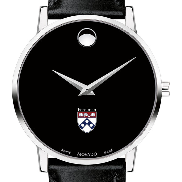 Penn Med Men&#39;s Movado Museum with Leather Strap Shot #1