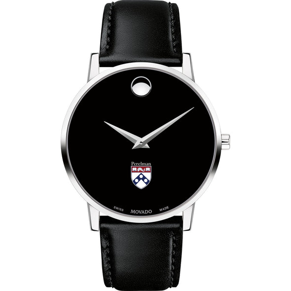 Penn Med Men&#39;s Movado Museum with Leather Strap Shot #2