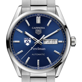 Penn Med Men&#39;s TAG Heuer Carrera with Blue Dial &amp; Day-Date Window Shot #1