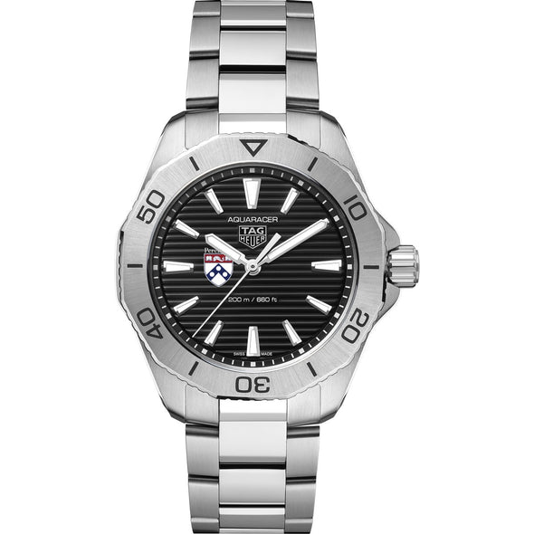 Penn Med Men&#39;s TAG Heuer Steel Aquaracer with Black Dial Shot #2