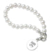 Penn Med Pearl Bracelet with Sterling Silver Charm