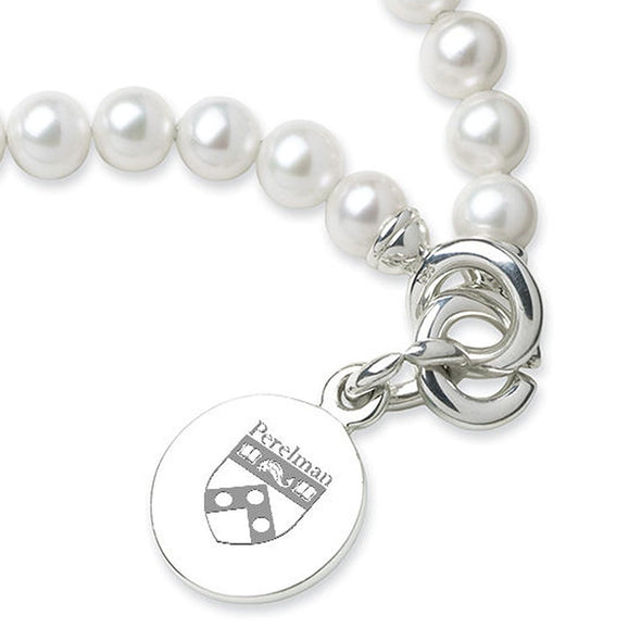 Penn Med Pearl Bracelet with Sterling Silver Charm Shot #2