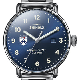 Penn Med Shinola Watch, The Canfield 43 mm Blue Dial Shot #1