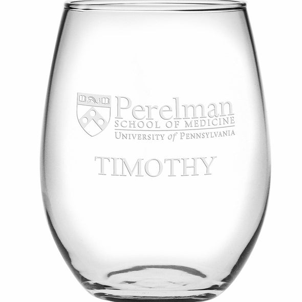 Penn Med Stemless Wine Glasses Made in the USA Shot #2