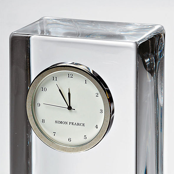 Penn Med Tall Glass Desk Clock by Simon Pearce Shot #3