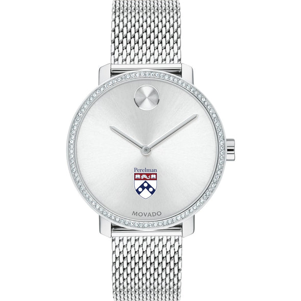 Penn Med Women&#39;s Movado Bold with Crystal Bezel &amp; Mesh Bracelet Shot #2