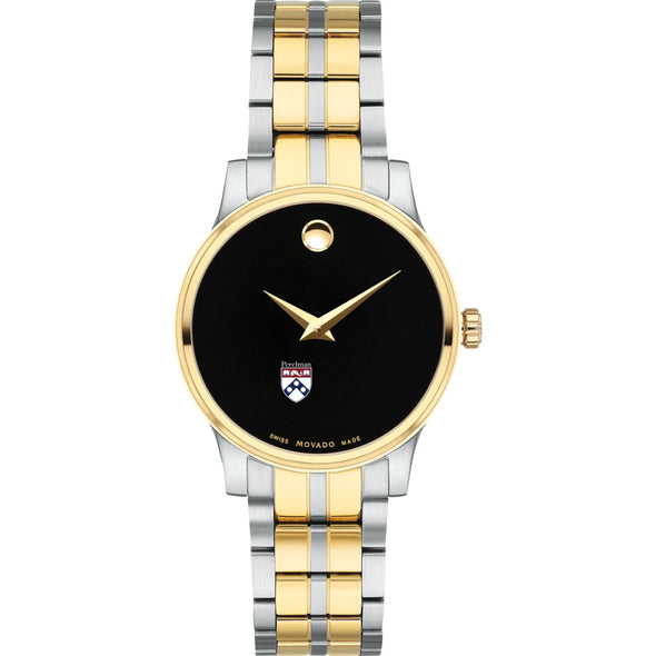 Penn Med Women&#39;s Movado Collection Two-Tone Watch with Black Dial Shot #2