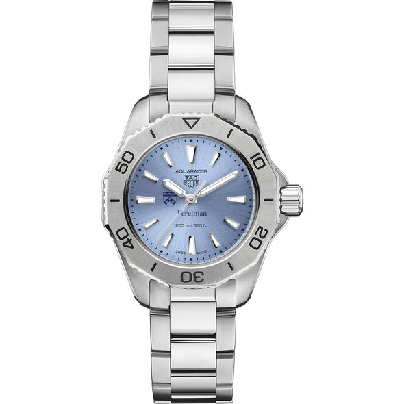 Penn Med Women&#39;s TAG Heuer Steel Aquaracer with Blue Sunray Dial Shot #2