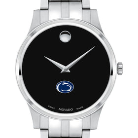 Penn State Men&#39;s Movado Collection Stainless Steel Watch with Black Dial Shot #1