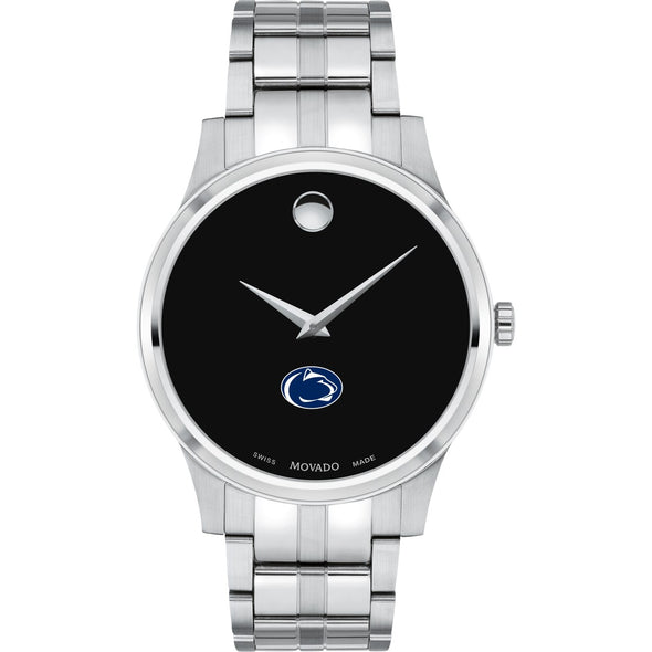 Penn State Men&#39;s Movado Collection Stainless Steel Watch with Black Dial Shot #2