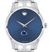 Penn State Men's Movado Collection Stainless Steel Watch with Blue Dial