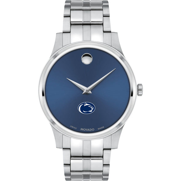 Penn State Men&#39;s Movado Collection Stainless Steel Watch with Blue Dial Shot #2