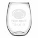 Penn State Stemless Wine Glasses Made in the USA