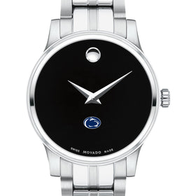 Penn State Women&#39;s Movado Stainless Steel Watch with Black Dial Shot #1