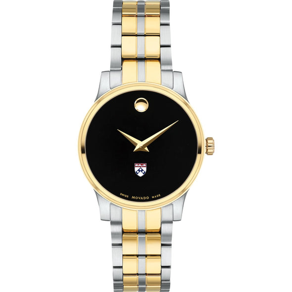 Penn Women&#39;s Movado Collection Two-Tone Watch with Black Dial Shot #2