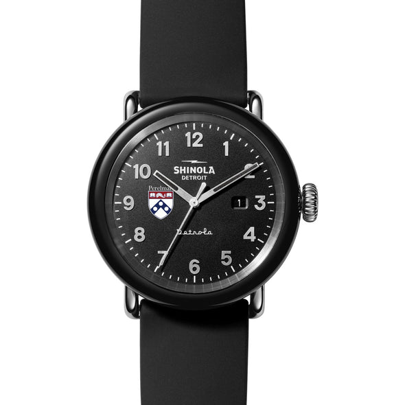 Perelman School of Medicine Shinola Watch, The Detrola 43 mm Black Dial at M.LaHart &amp; Co. Shot #2