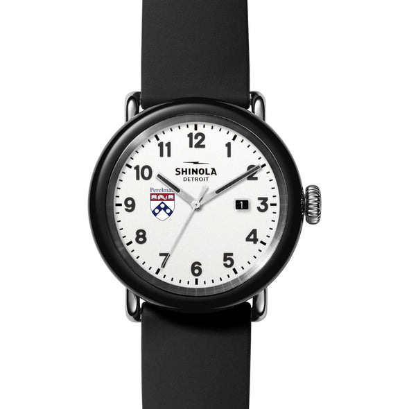 Perelman School of Medicine Shinola Watch, The Detrola 43 mm White Dial at M.LaHart &amp; Co. Shot #2