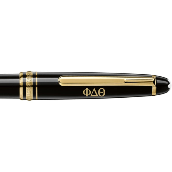 Phi Delta Theta Montblanc Meisterstück Classique Ballpoint Pen in Gold Shot #2