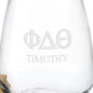 Phi Delta Theta Stemless Wine Glasses - Set of 2 Shot #3