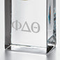 Phi Delta Theta Tall Glass Desk Clock by Simon Pearce Shot #2