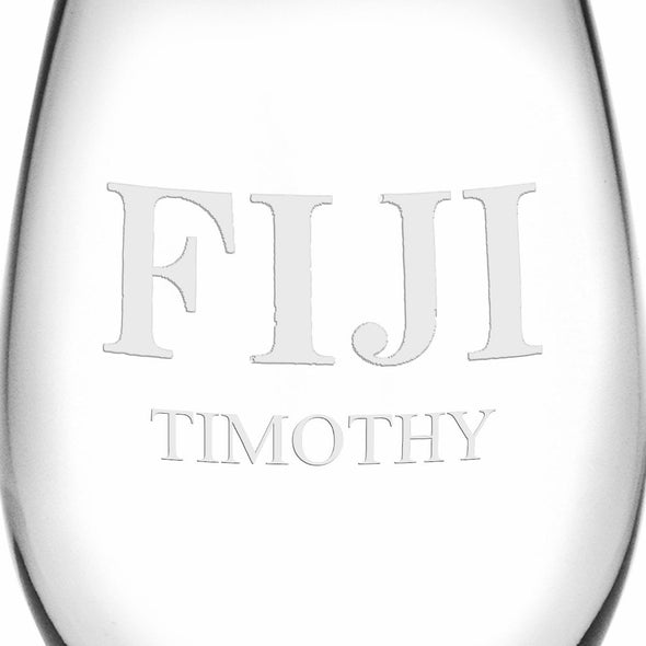 Phi Gamma Delta Stemless Wine Glasses Made in the USA - Set of 2 Shot #3